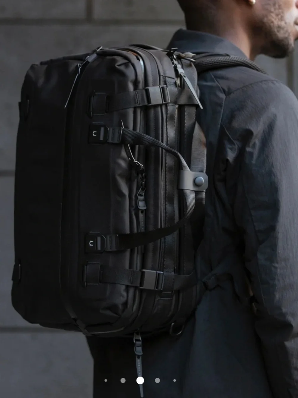 Black Ember Forge 30 Expandable 3-Way Commuter Backpack - Jet Black